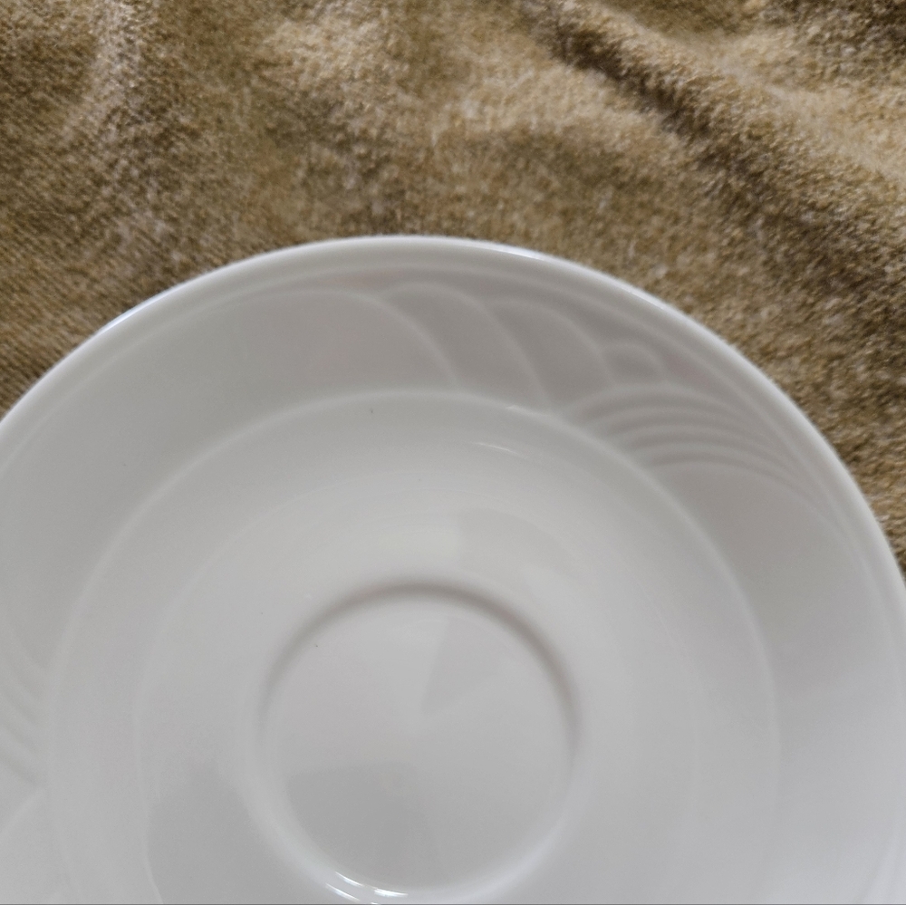 Lenox Snowdrift Solid White Saucer Vintage Made in USA - Picture 2 of 12